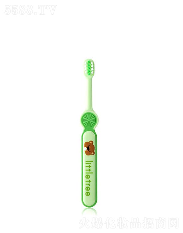 小树苗快乐成长牙刷 （1-3岁）绿色 口腔清洁使用