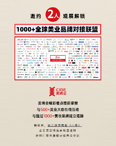 1000+全球美业品牌对接联盟